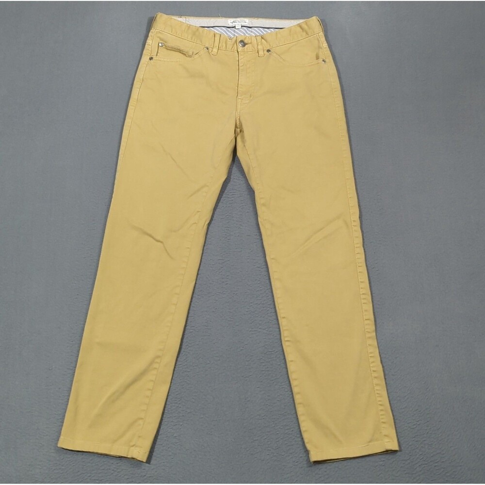 Peter Millar Pants Men's 30x29 Tan Ultimate Sateen 5 Pocket Pant Performance
